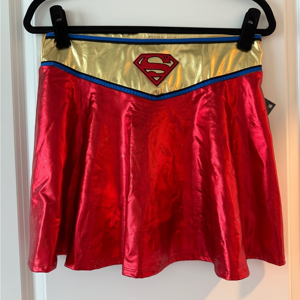 Supergirl Red and Gold Skirt